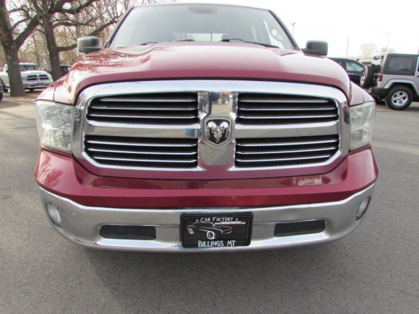 2015 Red /Gray RAM 1500 (1C6RR7LT7FS) with an 5.7 Hemi V8 engine engine, 8 speed automatic transmission, located at 4562 State Avenue, Billings, MT, 59101, (406) 896-9833, 45.769516, -108.526772 - 2015 RAM 1500 SLT Crew Cab SWB 4WD - Bighorn Edition! 5.7L V8 OHV 16V Hemi Engine - 8 speed automatic transmission - 4WD - 115,339 miles - Inspected and serviced - copy of inspection and all work performed as well as complete vehicle history report provided SLT Bighorn package - Luxury group - - Photo#6